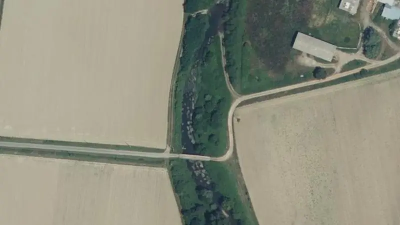 Vue aérienne : Plage de l'Echez