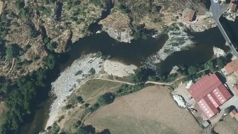 Vue aérienne : Plage de la Loire