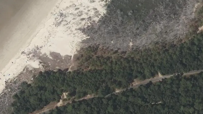 Vue aérienne : Plage de l'Embellie