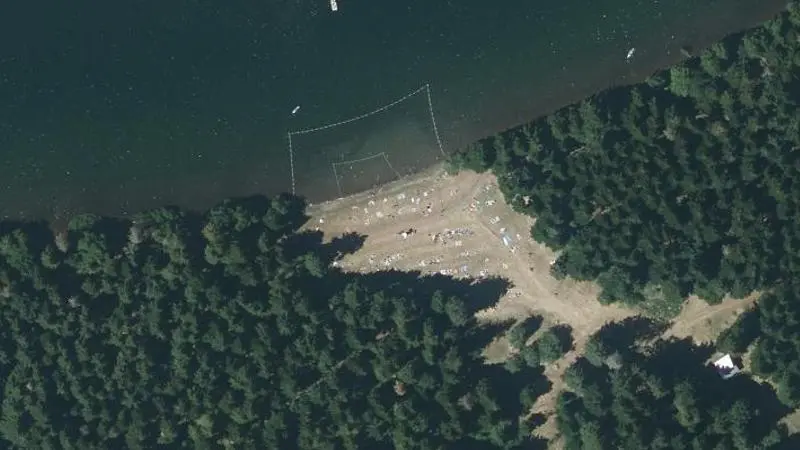 Vue aérienne : Lac du Bouchet