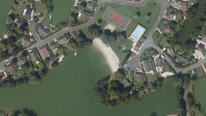 Vue aérienne : Plage de Saint-Sauveur-lès-Bray