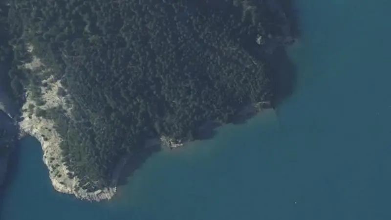 Vue aérienne : Plage naturiste des Pintrons