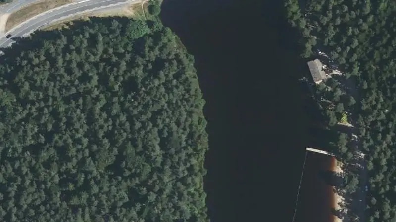 Vue aérienne : Plan d'eau de la Tour