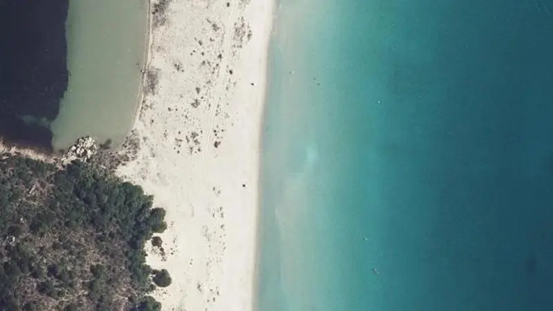 Vue aérienne : Plage de Balistra
