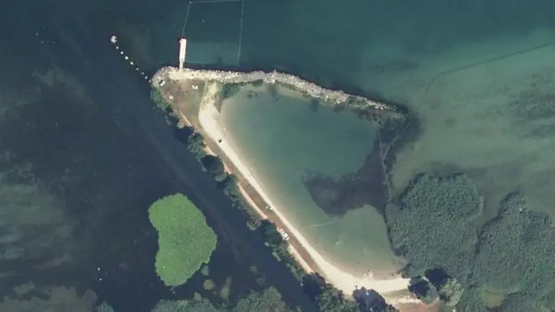 Vue aérienne : Plage des Mottets