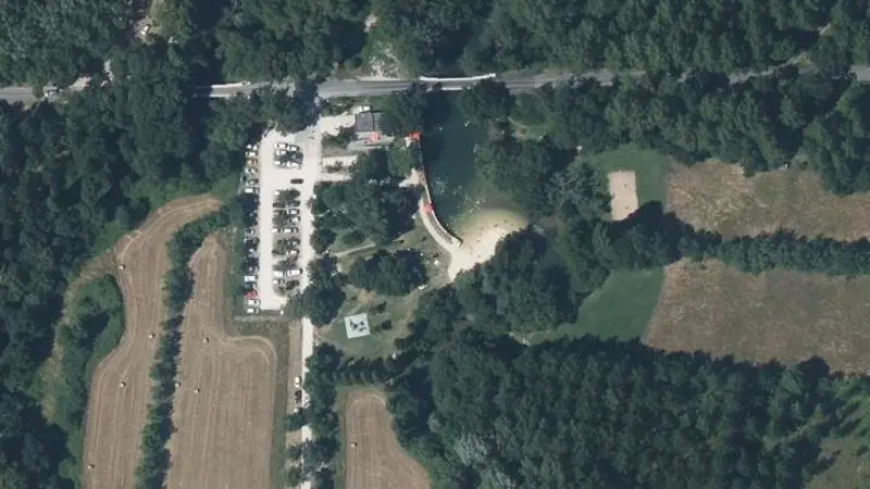Vue aérienne : La Grande Ile