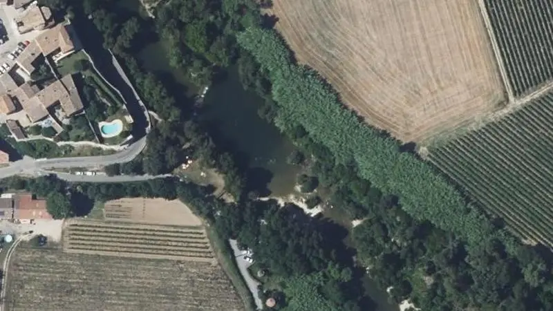 Vue aérienne : Le Rocher de Lecques