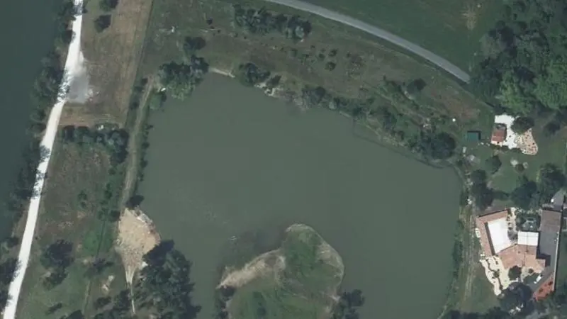 Vue aérienne : Base de loisirs de Ludolac