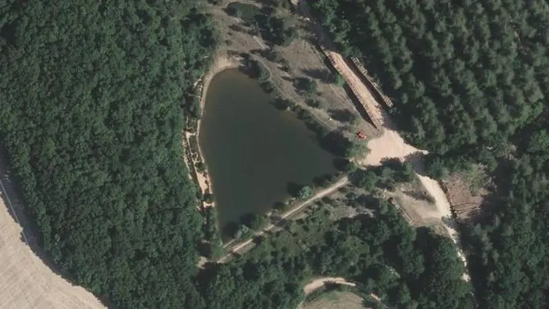 Vue aérienne : Lac des Bruyères