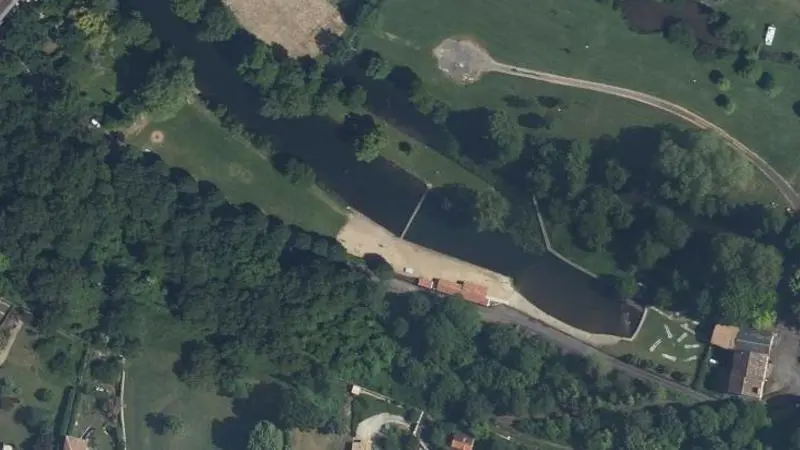 Vue aérienne : Base de Loisirs de Vauchiron