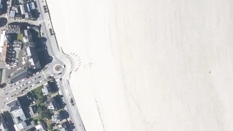 Vue aérienne : La Grande Plage