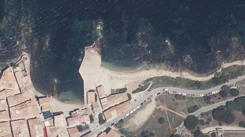 Vue aérienne : Plage de la Fontanette