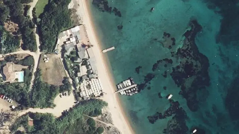 Vue aérienne : Sant' Amanza Plage