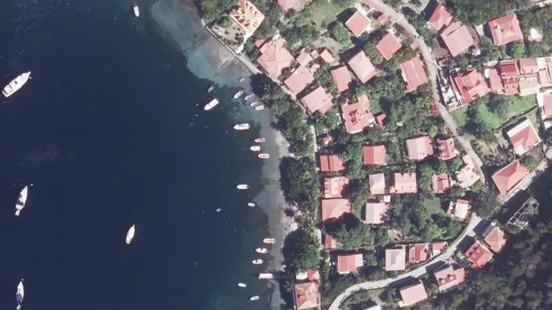 Vue aérienne : Anse Mire