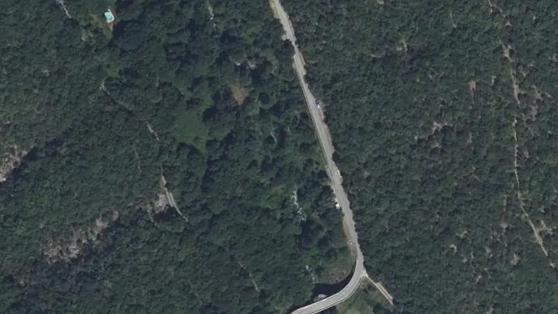 Vue aérienne : Baignade du Vidourle