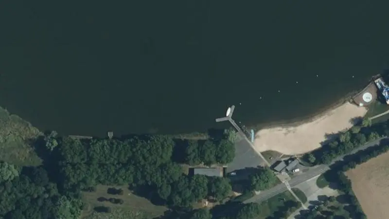 Vue aérienne : Le Lac d'Albert