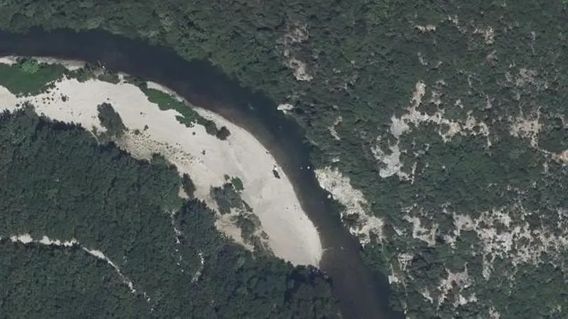 Vue aérienne : La Plage du Roy