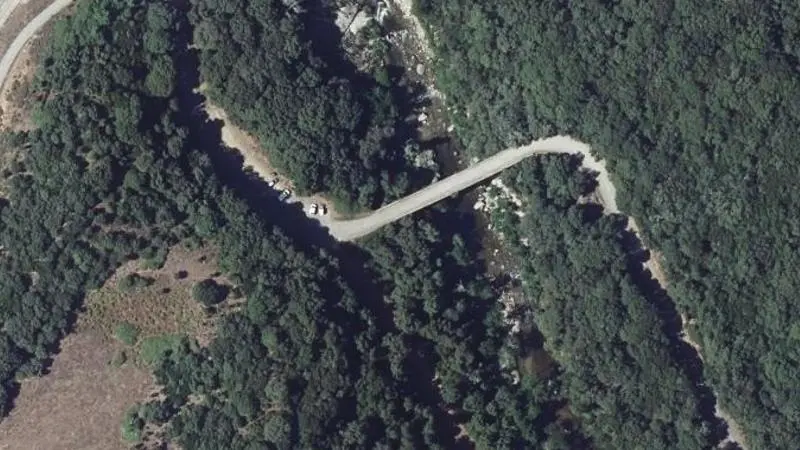 Vue aérienne : Pont d'Abra