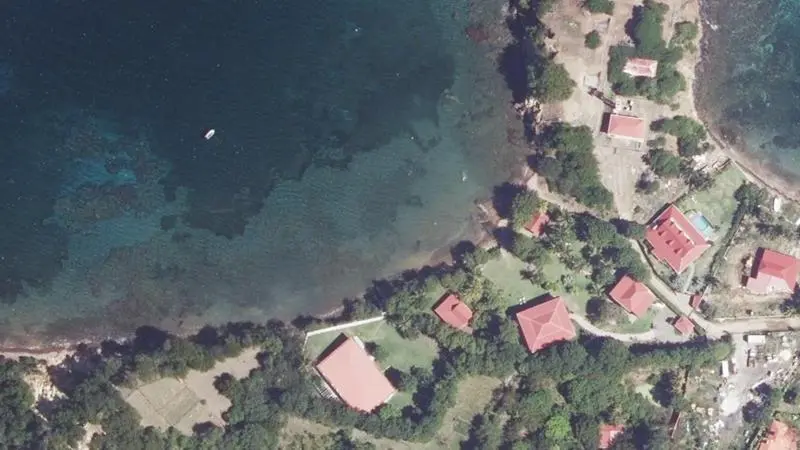Vue aérienne : Anse a Gilot