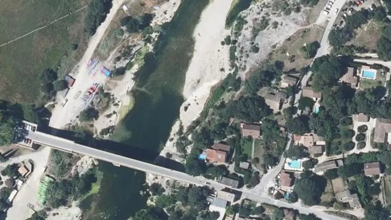 Vue aérienne : Plage du Gardon