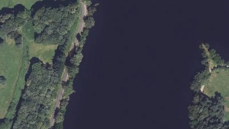 Vue aérienne : Étang de Sagnat