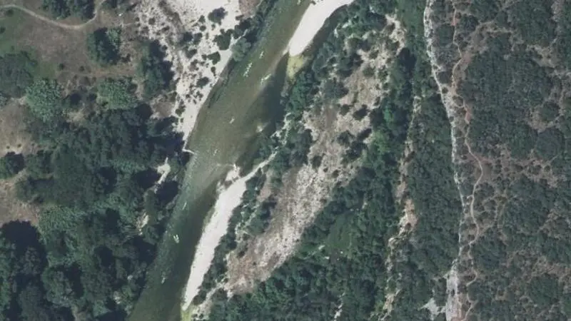 Vue aérienne : Plage du Gardon