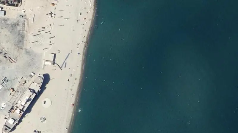 Vue aérienne : Plage du Lydia