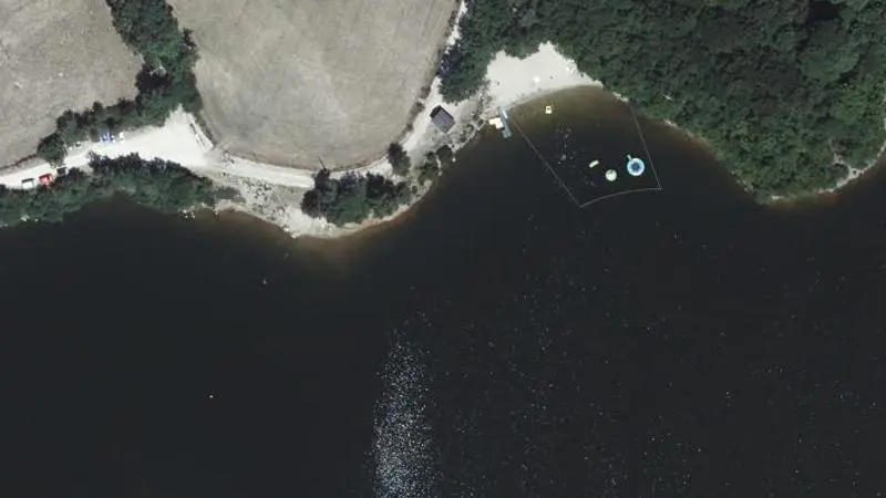 Vue aérienne : Lac des Galens