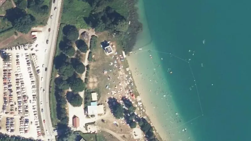 Vue aérienne : Plage Pre d'Argent