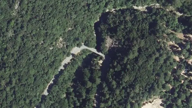 Vue aérienne : Pont de Criviscia