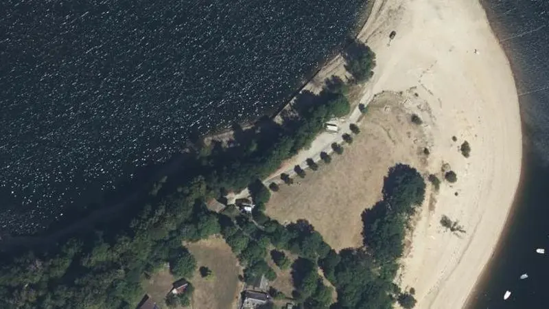 Vue aérienne : Presqu'Ile de Laussac