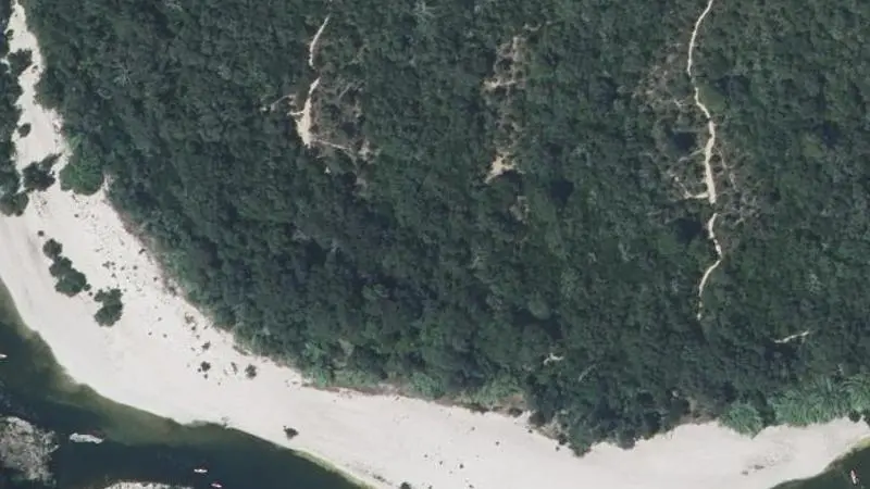 Vue aérienne : Plage du Gardon