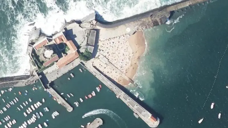 Vue aérienne : Fort de Socoa
