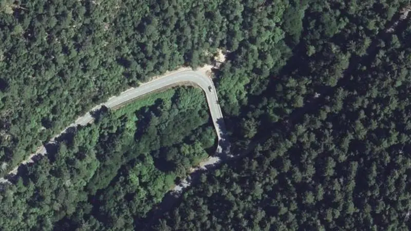 Vue aérienne : Pont Lamosu