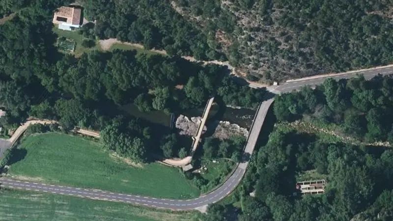 Vue aérienne : Baignade du plan d'eau du Moulin