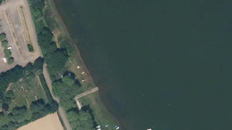 Vue aérienne : Baignade de Réservoir du Bourdon