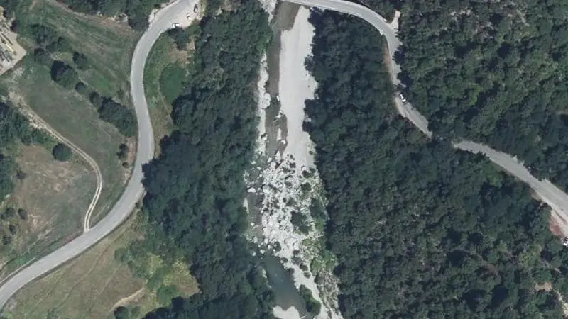 Vue aérienne : Le Pont des Abarines