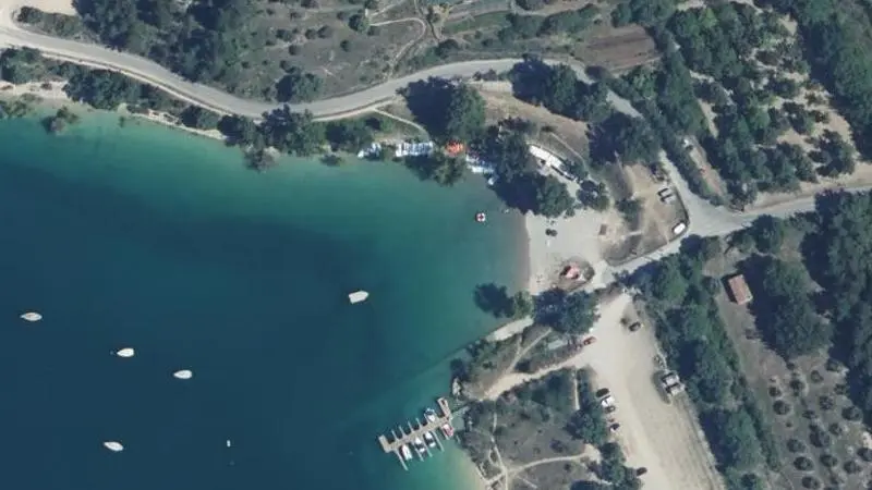 Vue aérienne : Plage des Salles