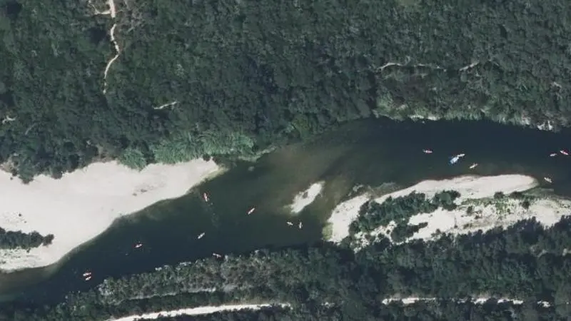 Vue aérienne : Plage du Gardon
