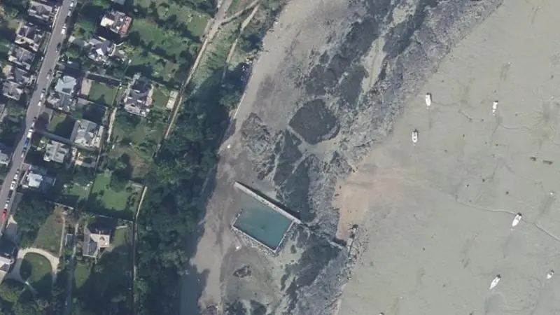 Vue aérienne : Abri des Flots