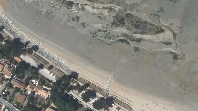 Vue aérienne : La Plage