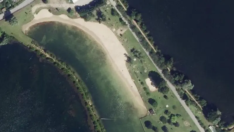 Vue aérienne : Base Nautique de Saint Leu d'Esserent