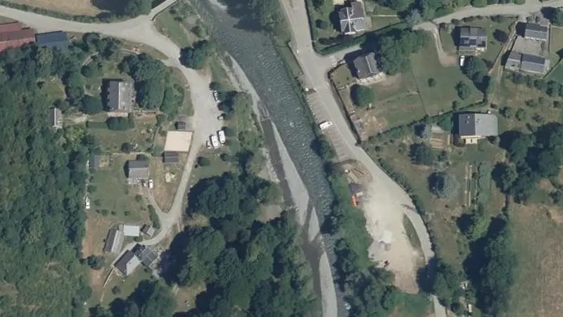 Vue aérienne : Plage de la Neste