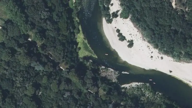 Vue aérienne : Plage du Gardon