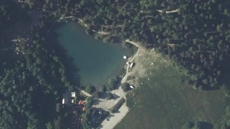 Vue aérienne : Lac de Saint Apollinaire