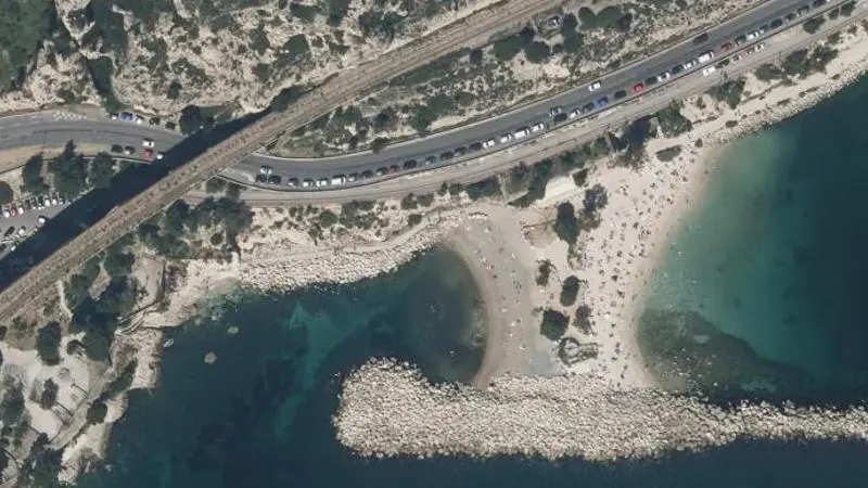 Vue aérienne : Le Fortin (site de Corbieres)