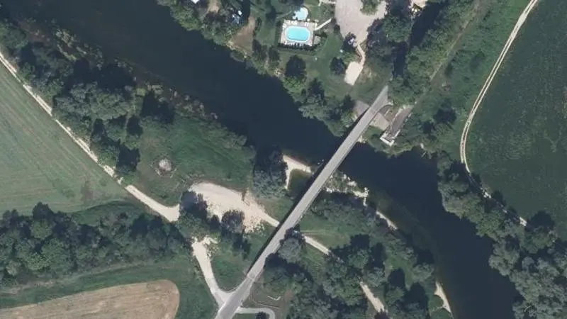 Vue aérienne : Plage de la Loue