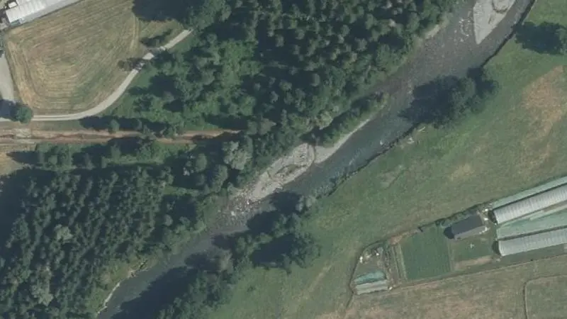 Vue aérienne : Plage du ruisseau d'Erabat