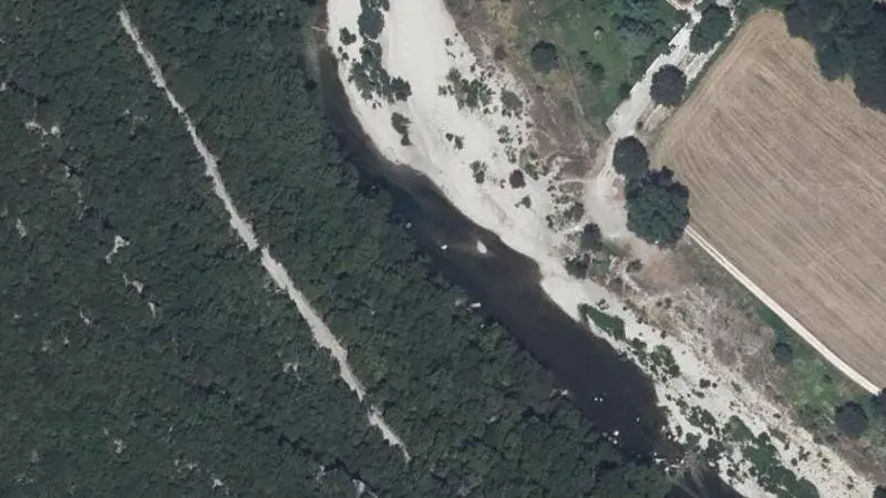 Vue aérienne : La Plage