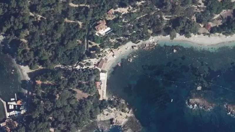 Vue aérienne : Plage Magaud Centre